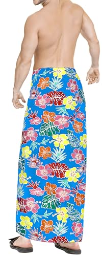 LA LEELA Men's Sarong Beach Cover Up Swim4