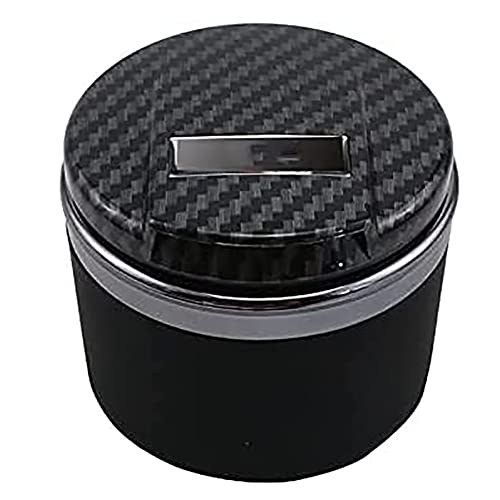 Cendrier de Voiture pour Mercedes-Ben z AMG C/AMG CLA/AMG CLS, Portable Tubulaire Cigarette Sans FuméE Mini Poubelle avec Couvercle et LumièRe Led pour La Maison et Le Bureau Cover