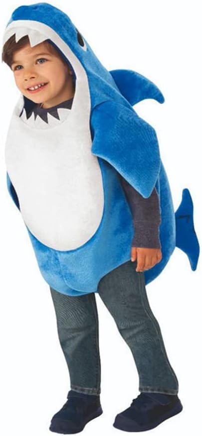 Plustrong Disfraz de tiburón para niños, disfraz de Halloween para niños y niñas