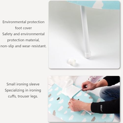 Table Top Ironing Board with Thick Felt Padding, Metallic Cover, Telescopic Iron Rest, Foldable Legs for Easy Storage - Image 7