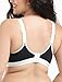 COMFELIE Push Up Wireless Bralette for Plus Size Women Light Lift and Invisible Underarm-Smoothing Sleep Bra Black