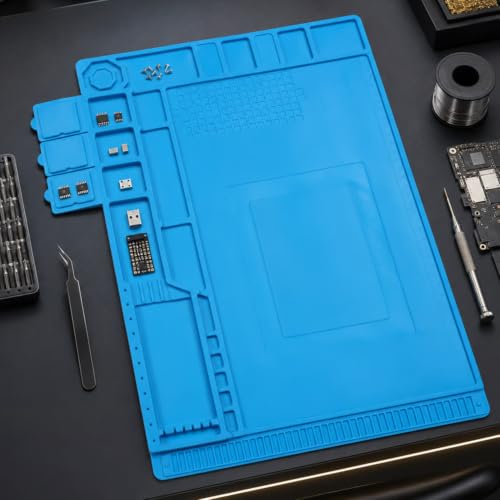 Image of 60W Adjustable Temperature Soldering Iron Kit (Soldering Mat)