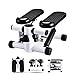 Mini Stepper Home Exercise Machine - Fitness Cardio Trainer Steppers for Leg Thigh Toner Workout and Arm Full Body Training with Removable Resistance Bands, Display Monitor, Anti-Slip Foot Pedal