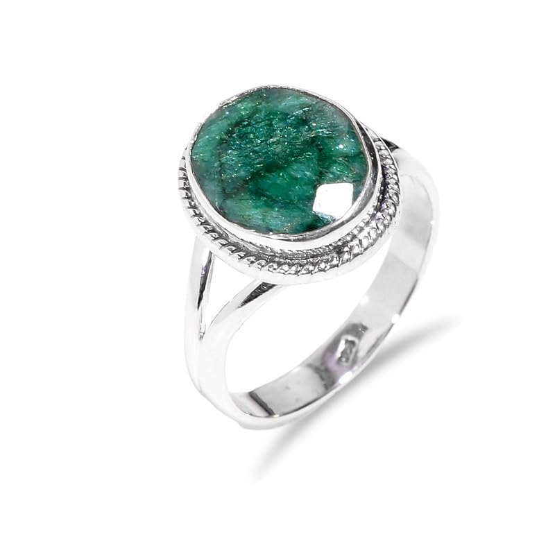 Bague de fiançailles en argent sterling femme anti-allergie fait main