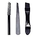wet n wild Ultimate Eyebrow Universal Stencil Kit, 5 Brow Color Makeup Set, Spoolie For Brushing and Blending, Hair Removal Tweezers, Sponge Brush Applicator, 3 Stencils, Universal Appeal
