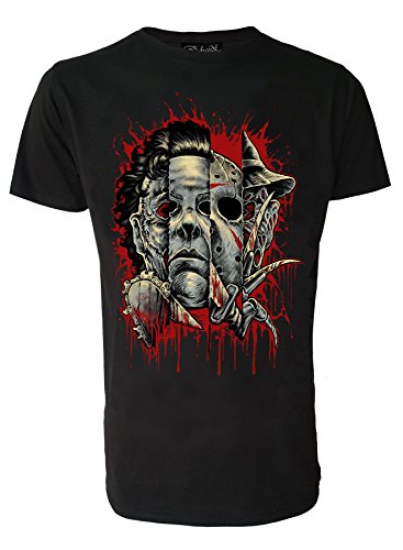 Faces of Horror Genuine Darkside Movie Inspired Mens T Shirt X Large Black