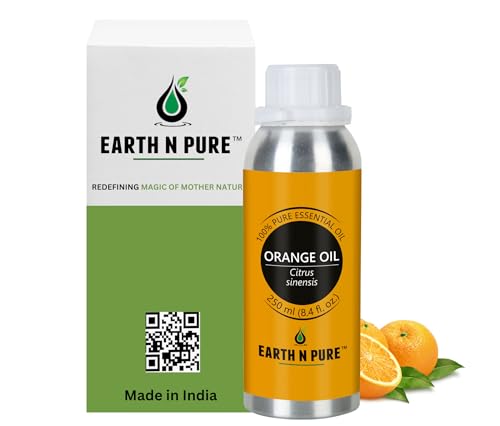 Image of Earth N Pure Orange Essential Oil Natural and Therapeutic Grade 250 ml