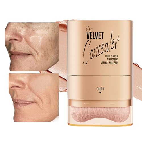 Maquillaje en Barra Tono | Barra De Base Hidratante Ligera Con Brocha,Corrector Doble Punta 12g Unifica Tonos Para Todo Tipo de Piel