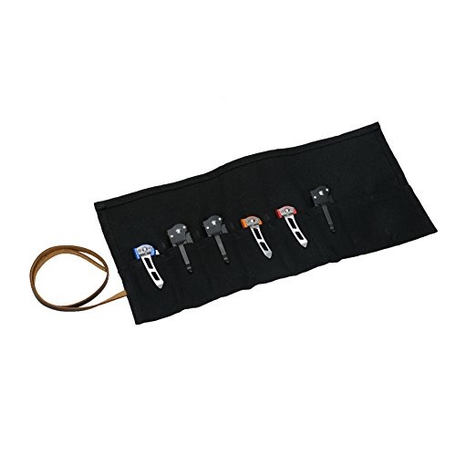 Knife Roll Bag,Waxed Canvas Small Knife Roll Up Pouch,Folding Knife Storage Case,Pocket Knife