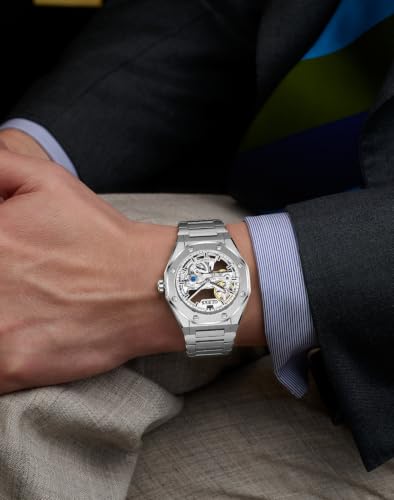 Image of OLEVS Watches for Men Automatic Skeleton Original Luxury Waterproof Watch