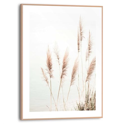 REINDERS Gerahmtes Bild, Pampasgras, Küche, Bilder, Wanddeko, Room Decor, MDF, Beige, 40 x 30