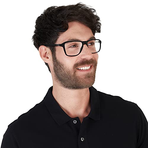 Image of Oakley Men Clear Lens Square Frames - 0OX8166
