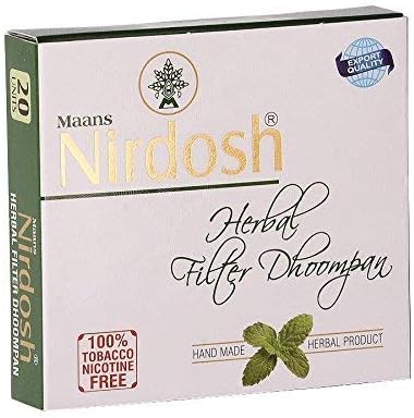Herbal Dhoompan Pack of 20 Sticks with New Export Packing and Great Taste