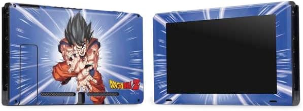 Skinit Decal Gaming Skin Compatible with Nintendo Switch Bundle - Officially Licensed Dragon Ball Z Goku Kamehameha Blast Design