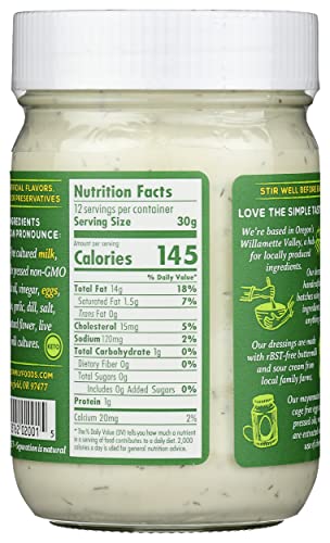 Tobys Ranch Dressing & Dip, 12 Oz #TOP1