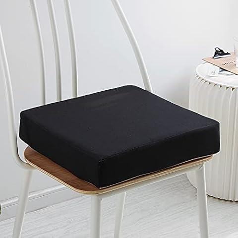 AORUI Non-Slip Kitchen Dining Chair Pad, Baby Booster Seat Cushion, 8cm Thick Memory Foam Square Padded for Home Office Car Armchair,Washable&Detachable Cover
