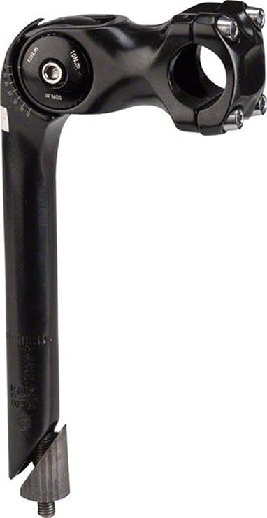 Uno 822 Adjustable 22.2mm Quill Stem 25.4 x 100mm Black | bike-stems-and-parts