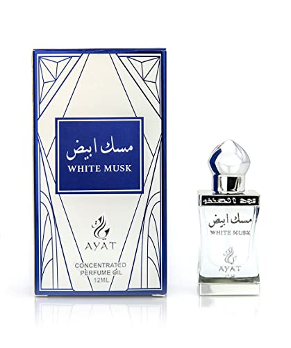 AYAT PERFUMES – Aceite Perfume WHITE MUSK de Dubái 12 ml –...