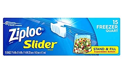 Ziploc Easy Zipper Freezer Quart 1-15 Count boxes by Ziploc