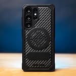 ROKFORM Rugged Protective Case Compatible with Galaxy S25 Ultra, Magnetic Cover with Twist Lock, Drop-Tested Armor (Black) - Image 3