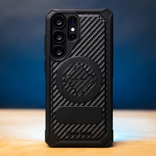 Image of ROKFORM Rugged Protective Case Compatible with Galaxy S25 Ultra, Magnetic Cover with Twist Lock, Drop-Tested Armor (Black) | Magnetic Cover, with Twist Lock, Drop Tested Armor