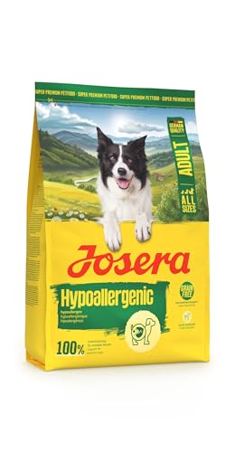 JOSERA Adult Hypoallergenic (1 x 3 kg) | Premium Trockenfutter für Erwachsene Hunde mit Unverträglichkeiten | Insekten als einzige tierische Proteinquelle | getreidefrei | hochverdaulich | 1er Pack