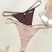 Cotton G-String Thongs for Women Seamless Sexy Underwear Low Rise Panties Stretch T-Back Ladies Panties Fashion Brown-S