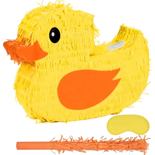 Piñata canard anniversaire : la solution jeu et décoration tout-en-un pour parents