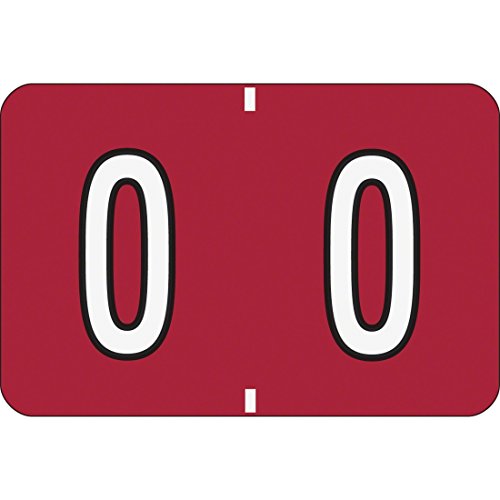 Rouleau d'étiquettes Smead Ba300rn à code couleur rouge pour classement net