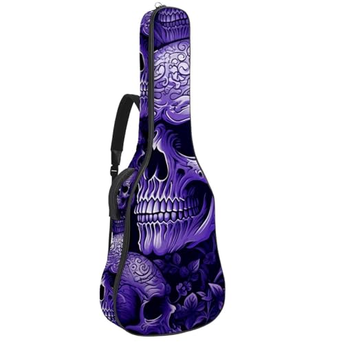 Sac de transport pour guitare acoustique avec poches et double bandoulière