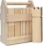 TUAHOO Kubb Spiel - Traditionelles Gartenwurfspiel für Jugendliche Erwachsene Familie | Holz Kuub...