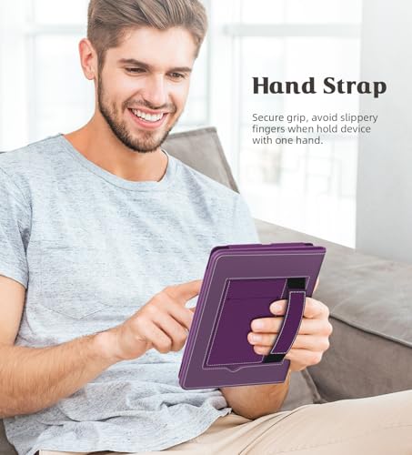 Image of MoKo Case for eBook Reader, Slim PU Shell Cover Case with Auto-Wake /Sleep for E-Reader, Not fit Kobo Aura 2 /Remarkable, Lychee Deep Purple