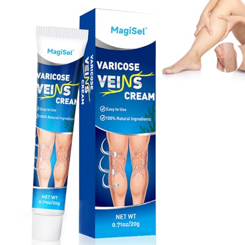 Crema para Varices 20g circulación sanguínea en las piernas, Crema para venas varicosas