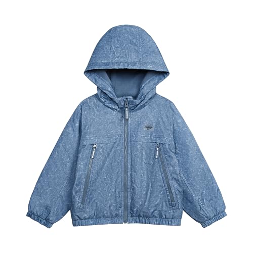 Image of OshKosh B'gosh Boys Sporty Bomber Jacket with Fleece Hood and Lining