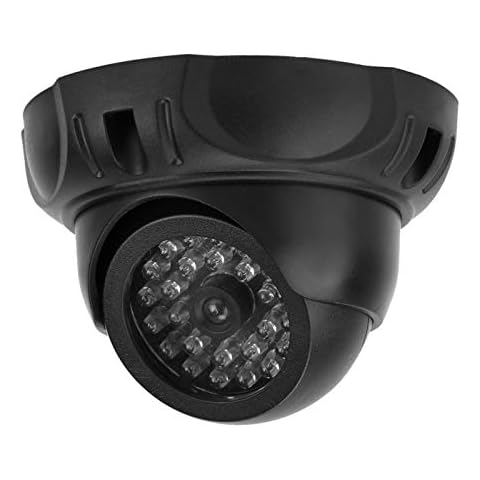 Cámara de vigilancia simulada con luz LED roja intermitente Cover