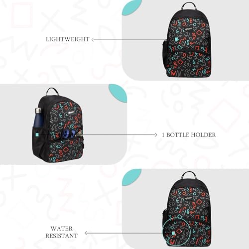 Image of F Gear Brio Kids Backpack|Water-Resistant Polyester|2 Spacious Compartments with Front Pocket & Bottle Holder Adjustable Shoulder Straps|Durable YKK Zippers