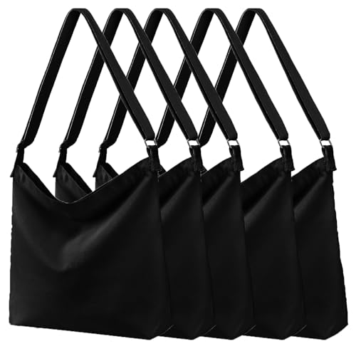 Image of Women's blank large Size Canvas Crossbody Tote Handbags Shoulder Bag Hobo Casual Tote Diy /gifts