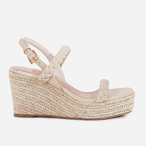 Trish Lucia Womens Espadrille Wedge Sandals Platform Braided Open Toe High Heel Ankle Strap Buckle Summer Causal Dress Shoes2