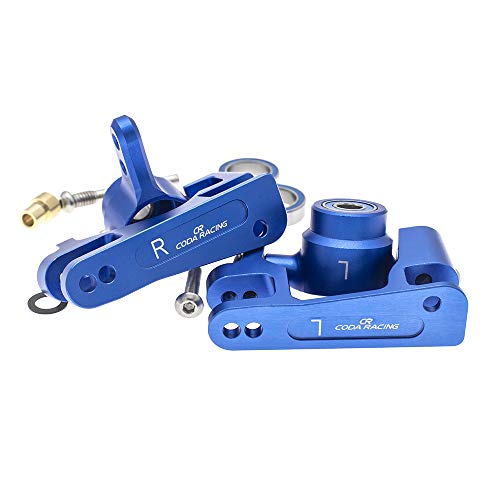 RC Alloy Caster Block&Steering Blocks for Traxxas 1/10 4X4 Slash, Stampede, Rustler 4WD -Replaces Part 6837 6832