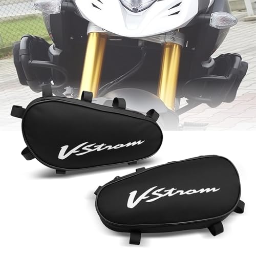 Alforjas para motocicleta V-Strom DL1000 (2013-2020), impermeables, con cierre de cremallera, montaje en chasis, pack de dos unidades miniatura 1