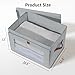 DIMJ Storage Bins with Lids - 4 Pack Large Fabric Closet Organizer with Window & Handles, Collapsible Decorative Storage Boxes for Shelves Under Bed, Books Clothes Blankets Sweaters Organization