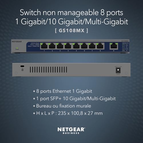Netgear Switch GS108MX - vue 7