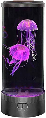 Lámpara LED para medusas, luz nocturna para decoración del hogar, lámpara mágica para regalo, con 6 efectos de luz que cambian de color, tanque de peces de gelatina, acuario, lámparas de humor-L