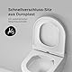 AM.PM Func - Spülrandlos Hänge WC, Tiefspül Toilette FlashClean, Wand WC mit Toilettendeckel mit Absenkautomatik, Hänge Toilette aus Keramik, Weiß, 49 cm lang