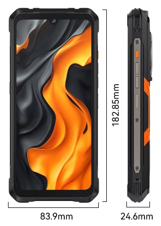 Cubot Kingkong Power 5 - Smartphone 6,88" Hd+ 120Hz, 6GB Ram (6GB+10GB Est.), 128GB Rom, Fotocamera 64MP, Batteria 15300Mah, Android 15, G100, Nero - 10