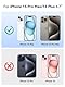 NEWDERY Akku Hülle für iPhone 15 Pro Max/iPhone 15 Plus, 10000mAh USB C Batteriefach Qi Wireless Charging Case, tragbare wiederaufladbare Extended Ladegerät Akku Pack - (6.7) (Schwarz)