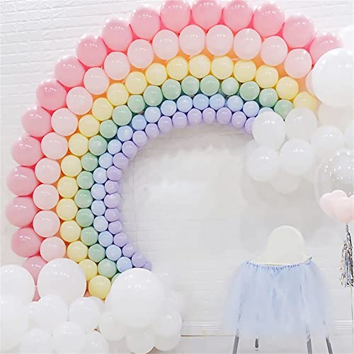 296Pcs Rainbow Balloons Arch Garland Kit Macaron 7 Colors Latex Colorful Balloons And Confetti Balloons For Baby Shower Boy Girl Children Kids Birthday Gender Reveal Party Wedding Decorations #TOP4