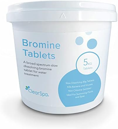 ClearSpa Bromine Tablets 5kg - Slow Release - Suitable for Hot Tub, Spa and Swimming Pool Water Treatment