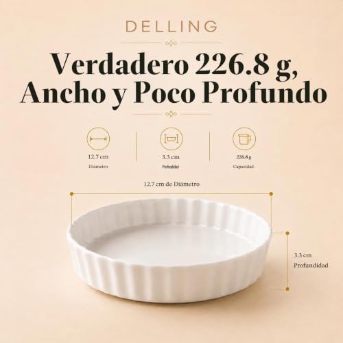La Mejor Recopilación de Moldes para soufflé Top 5. 11 Moldes para soufflé marca DELLING (2)