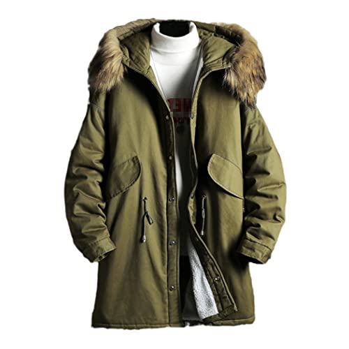 Veste longue d'hiver pour homme Haitpant parka robuste contre le froid M